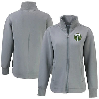 Women's Cutter & Buck  Gray Portland Timbers Roam Eco Full-Zip Recycled Jacket