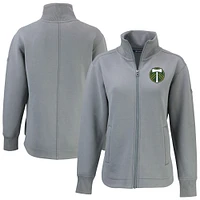 Women's Cutter & Buck  Gray Portland Timbers Roam Eco Full-Zip Recycled Jacket