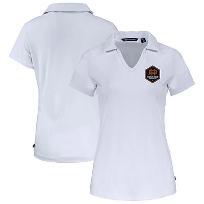 Women's Cutter & Buck Houston Dynamo FC Daybreak Eco Recycled V-Neck Polo
