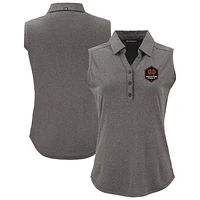 Women's Cutter & Buck  Heather Black Houston Dynamo FC Forge Eco Stretch Recycled Sleeveless Polo