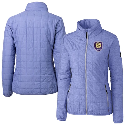 Women's Cutter & Buck Orlando City SC Rainier PrimaLoft Eco Insulated Full-Zip Printed Puffer Jacket