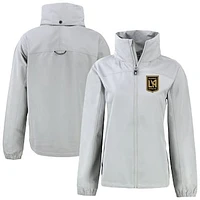 Women's Cutter & Buck  Gray LAFC Charter Eco Recycled Full-Zip Jacket
