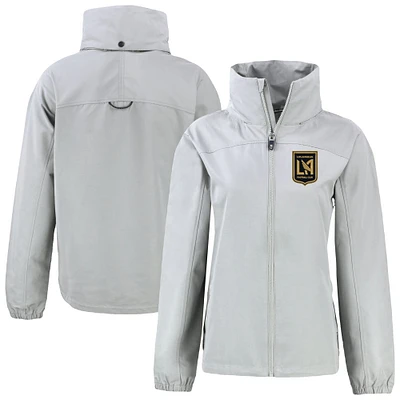Women's Cutter & Buck  Gray LAFC Charter Eco Recycled Full-Zip Jacket