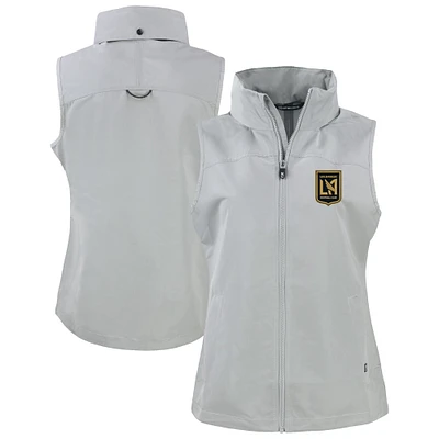Women's Cutter & Buck  Gray LAFC Charter Eco Recycled Full-Zip Vest