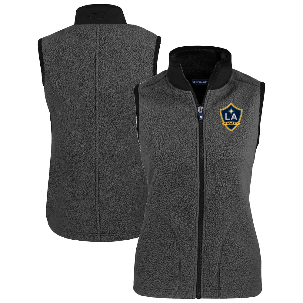 Women's Cutter & Buck Gray LA Galaxy Cascade Eco Fleece Vest