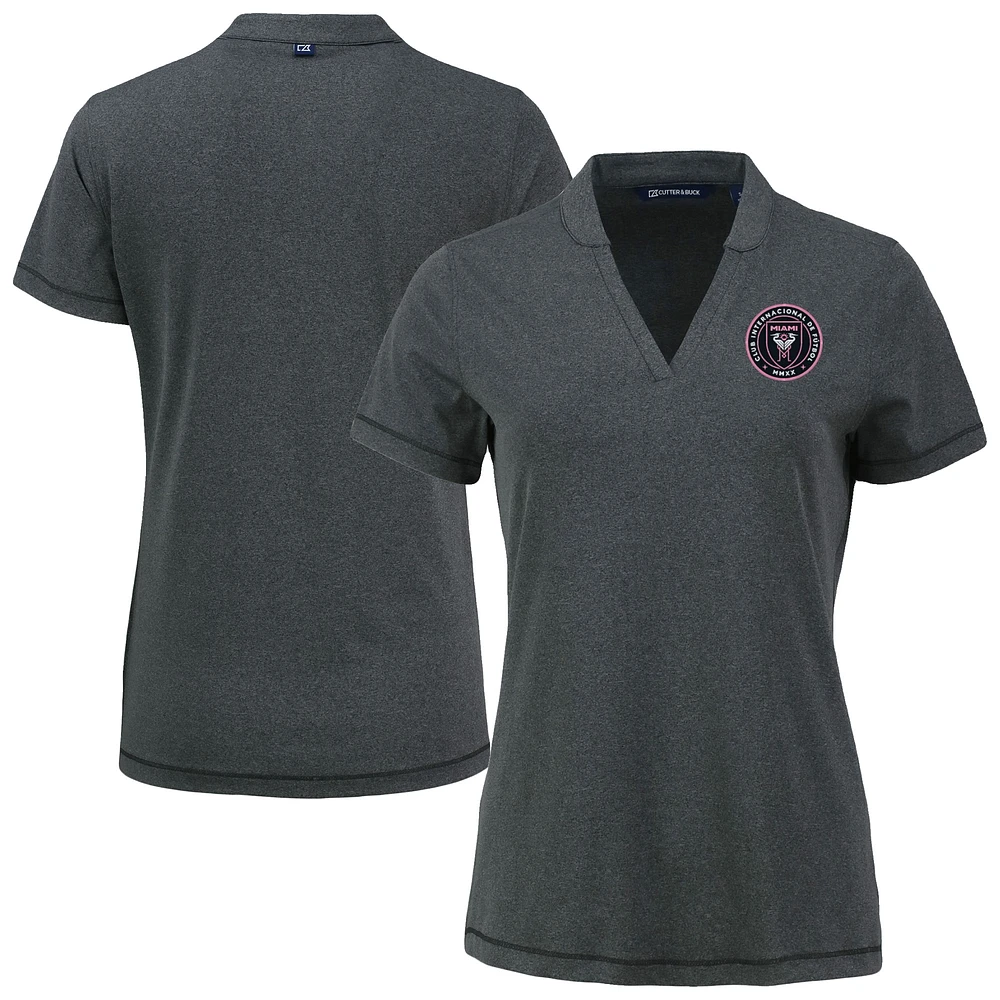 Women's Cutter & Buck Heather Inter Miami CF Forge Stretch Blade Top