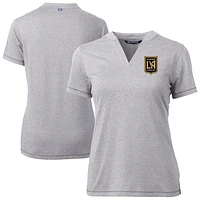 Women's Cutter & Buck  Heather Gray LAFC Forge Stretch Blade Top
