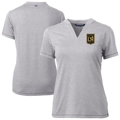 Women's Cutter & Buck  Heather Gray LAFC Forge Stretch Blade Top