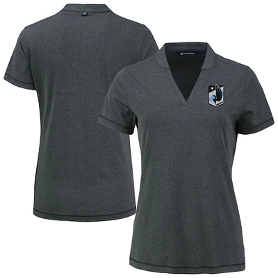 Women's Cutter & Buck Heather Minnesota United FC Forge Stretch Blade Top