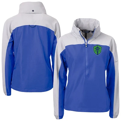 Women's Cutter & Buck Seattle Sounders FC Charter Eco Recycled Full-Zip Anorak Jacket