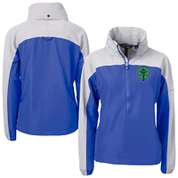 Women's Cutter & Buck Seattle Sounders FC Charter Eco Recycled Full-Zip Anorak Jacket