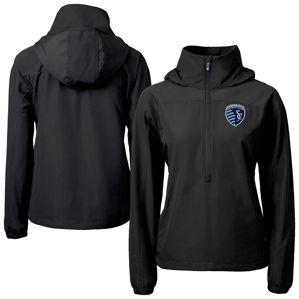 Women's Cutter & Buck Sporting Kansas City Charter Eco Recycled Full-Zip Anorak Jacket
