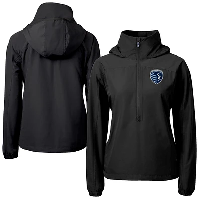 Women's Cutter & Buck Sporting Kansas City Charter Eco Recycled Full-Zip Anorak Jacket