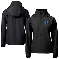 Women's Cutter & Buck Sporting Kansas City Charter Eco Recycled Full-Zip Anorak Jacket