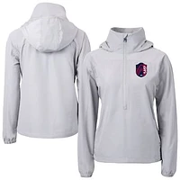 Women's Cutter & Buck  Gray St. Louis City SC Charter Eco Recycled Full-Zip Anorak Jacket
