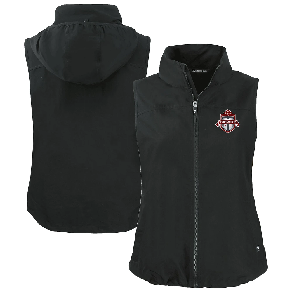 Women's Cutter & Buck Black Toronto FC Charter Eco Recycled Full-Zip Vest