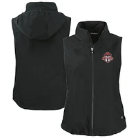 Women's Cutter & Buck  Black Toronto FC Charter Eco Recycled Full-Zip Vest