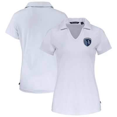 Women's Cutter & Buck Sporting Kansas City Daybreak Eco Recycled V-Neck Polo