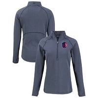 Women's Cutter & Buck  Heather Navy St. Louis City SC Peshastin Eco Fleece Recycled Half-Zip Pullover Top