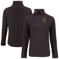 Women's Cutter & Buck Real Salt Lake Coastline Epic Comfort Eco Recycled Funnel-Neck Top