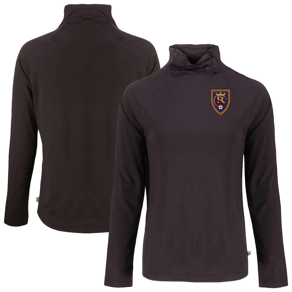 Women's Cutter & Buck Real Salt Lake Coastline Epic Comfort Eco Recycled Funnel-Neck Top