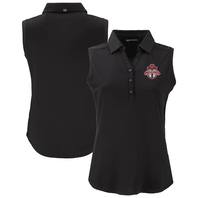 Women's Cutter & Buck  Black Toronto FC Forge Eco Stretch Recycled Sleeveless Polo
