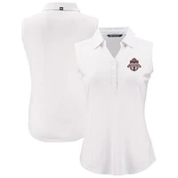 Women's Cutter & Buck  White Toronto FC Forge Eco Stretch Recycled Sleeveless Polo