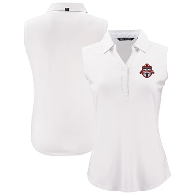 Women's Cutter & Buck  White Toronto FC Forge Eco Stretch Recycled Sleeveless Polo