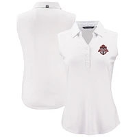 Women's Cutter & Buck  White Toronto FC Forge Eco Stretch Recycled Sleeveless Polo