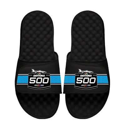 Unisex ISlide  Black Daytona 500 Primary Stripe Slide Sandals