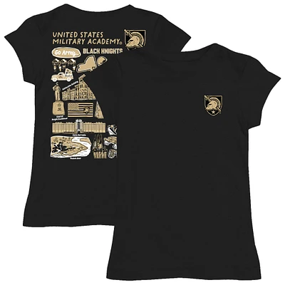 Youth Vive La Fete  Black Army Knights Impressions Artwork Fitted T-Shirt