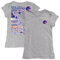 Youth Vive La Fete  Heather Gray Boise State Broncos Impressions Artwork Fitted T-Shirt