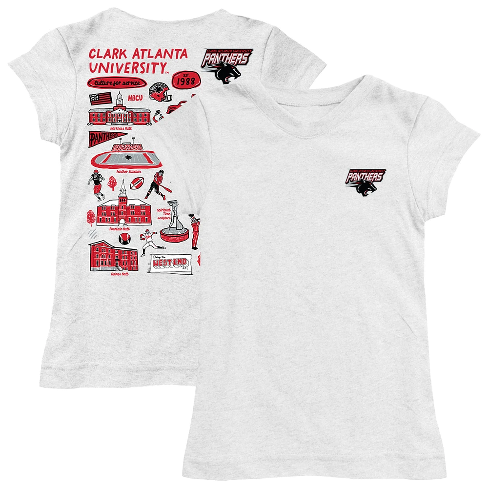 Youth Vive La Fete Clark Atlanta University Panthers Impressions Artwork Fitted T-Shirt