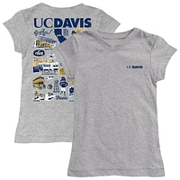Youth Vive La Fete  Heather Gray UC Davis Aggies Impressions Artwork Fitted T-Shirt