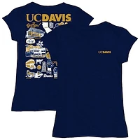 Youth Vive La Fete  Navy UC Davis Aggies Impressions Artwork Fitted T-Shirt
