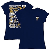 Youth Vive La Fete  Navy FIU Panthers Impressions Artwork Fitted T-Shirt