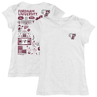 Youth Vive La Fete  White Fordham Rams Impressions Artwork Fitted T-Shirt
