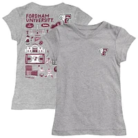 Youth Vive La Fete  Heather Gray Fordham Rams Impressions Artwork Fitted T-Shirt