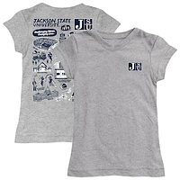Youth Vive La Fete  Gray Jackson State Tigers Impressions Artwork Fitted T-Shirt