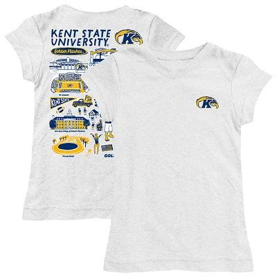Youth Vive La Fete Kent State Golden Flashes Impressions Artwork Fitted T-Shirt