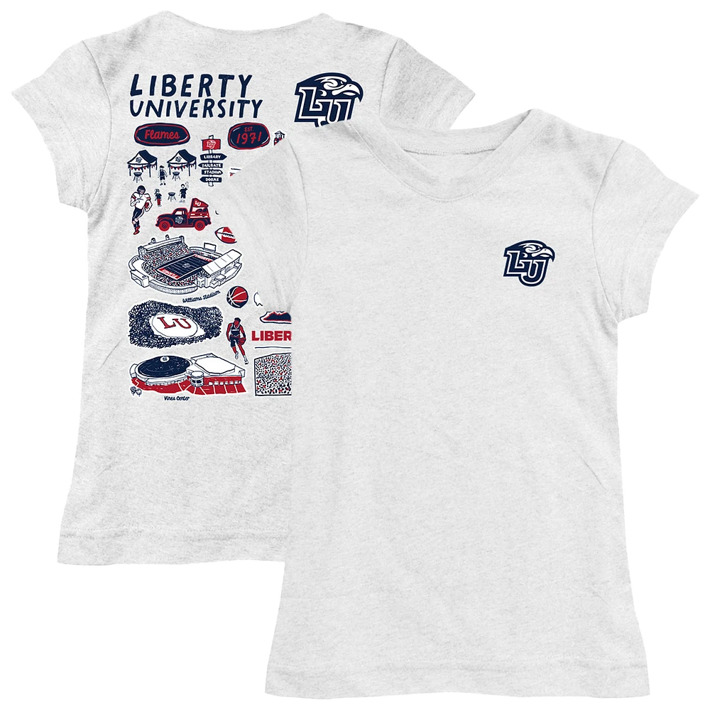 Youth Vive La Fete Liberty Flames Impressions Artwork Fitted T-Shirt