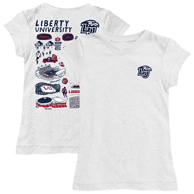 Youth Vive La Fete Liberty Flames Impressions Artwork Fitted T-Shirt