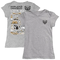 Youth Vive La Fete  Gray Oakland Golden Grizzlies Impressions Artwork Fitted T-Shirt