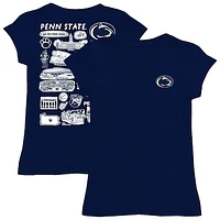 Youth Vive La Fete  Navy Penn State Nittany Lions Impressions Artwork Fitted T-Shirt
