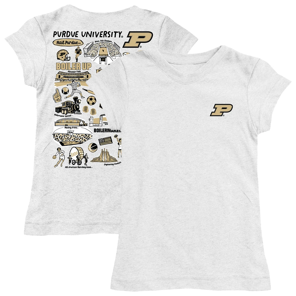 Youth Vive La Fete Purdue Boilermakers Impressions Artwork Fitted T-Shirt