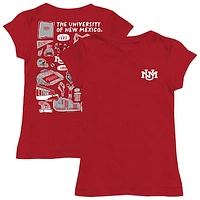 Youth Vive La Fete  Cherry New Mexico Lobos Impressions Artwork Fitted T-Shirt
