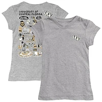 Youth Vive La Fete  Heather Gray UCF Knights Impressions Artwork Fitted T-Shirt