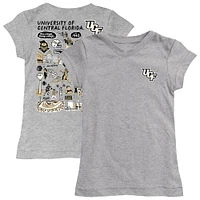 Youth Vive La Fete  Heather Gray UCF Knights Impressions Artwork Fitted T-Shirt