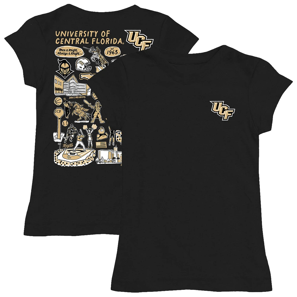 Youth Vive La Fete Black UCF Knights Impressions Artwork Fitted T-Shirt