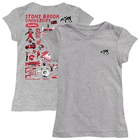 Youth Vive La Fete  Gray Stony Brook Seawolves Impressions Artwork Fitted T-Shirt